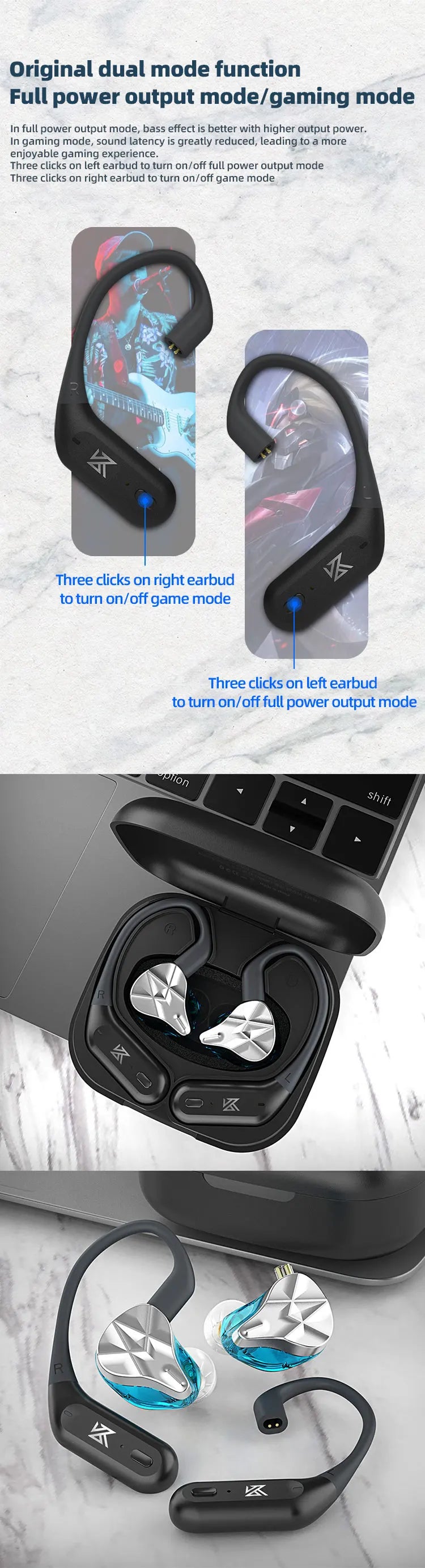 KZ AZ09 PRO Wireless Ear Hook Adapter