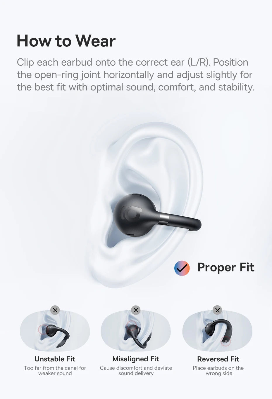Baseus BC1 Open-Ear Bluetooth Clip Earbuds