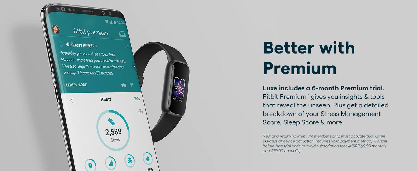 Fitbit Luxe Health Fitness Tracker
