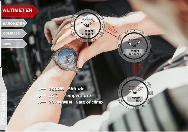 Military Dive Smartwatch with Compass