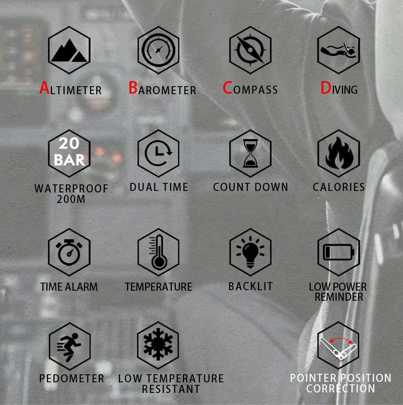 Military Dive Smartwatch with Compass