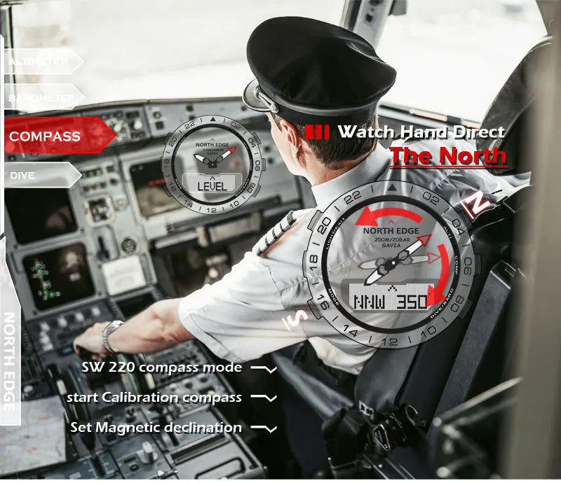 Military Dive Smartwatch with Compass