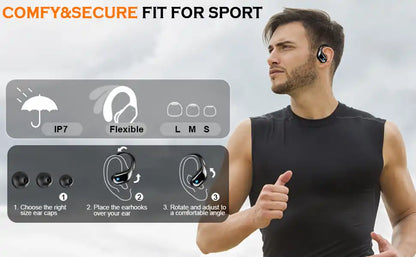 Bluetooth 5.3 ENC Waterproof Sports Earphones