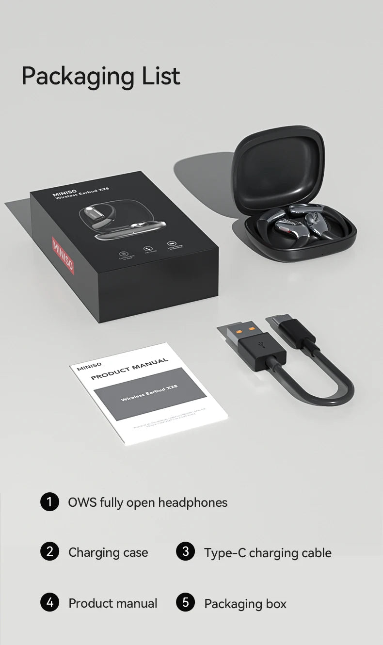 Bluetooth 5.4 Waterproof Sports Wireless Headphones