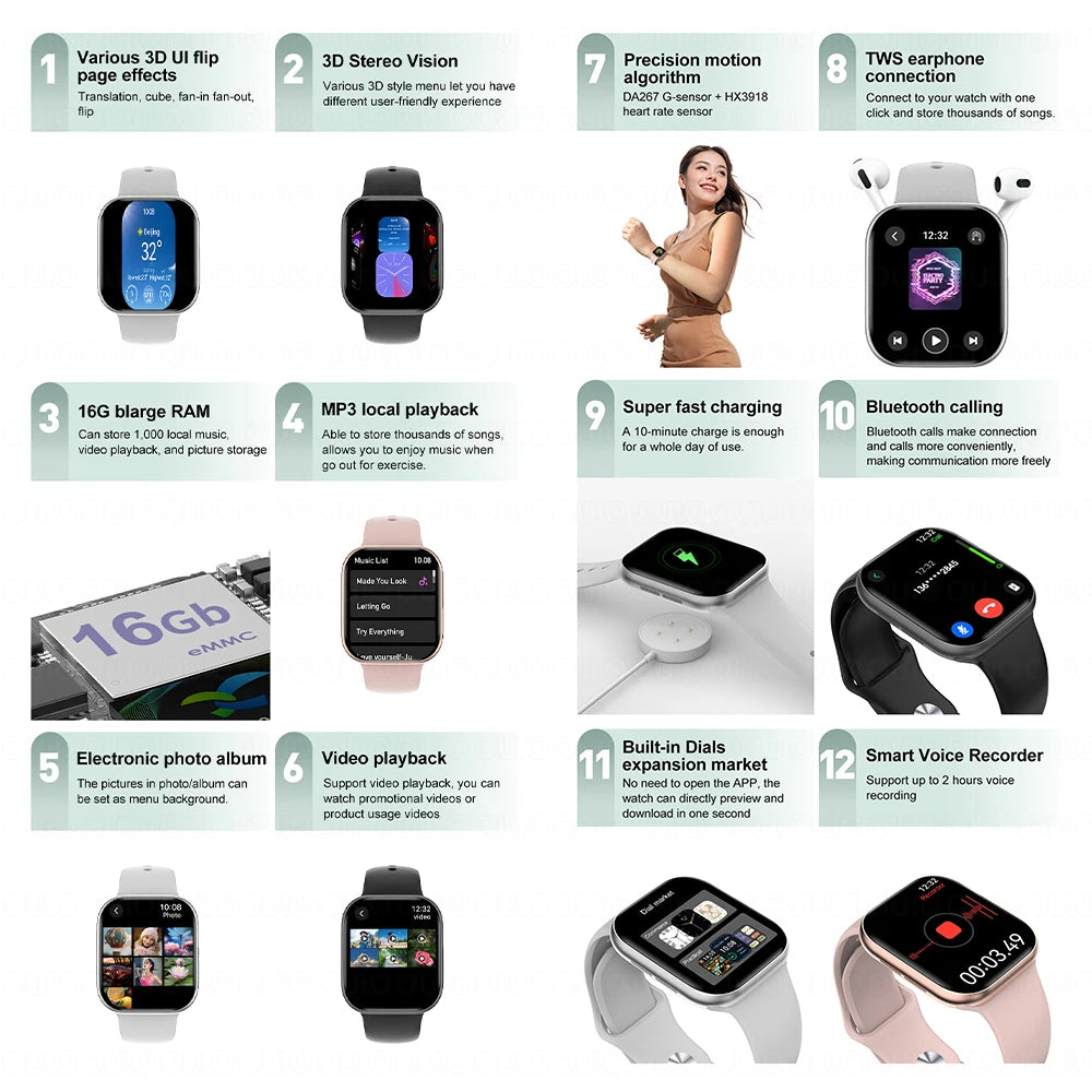 Watch 10 NFC Bluetooth Calling Smartwatch