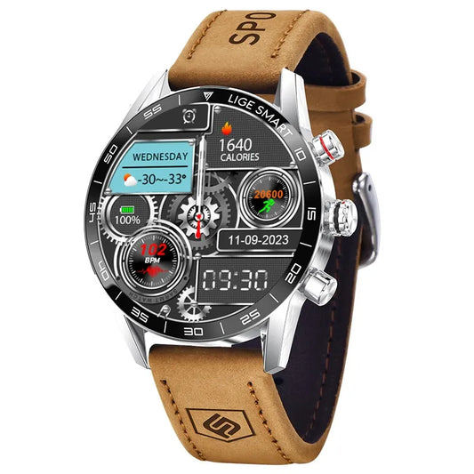 Rugged GPS AMOLED Bluetooth Smartwatch