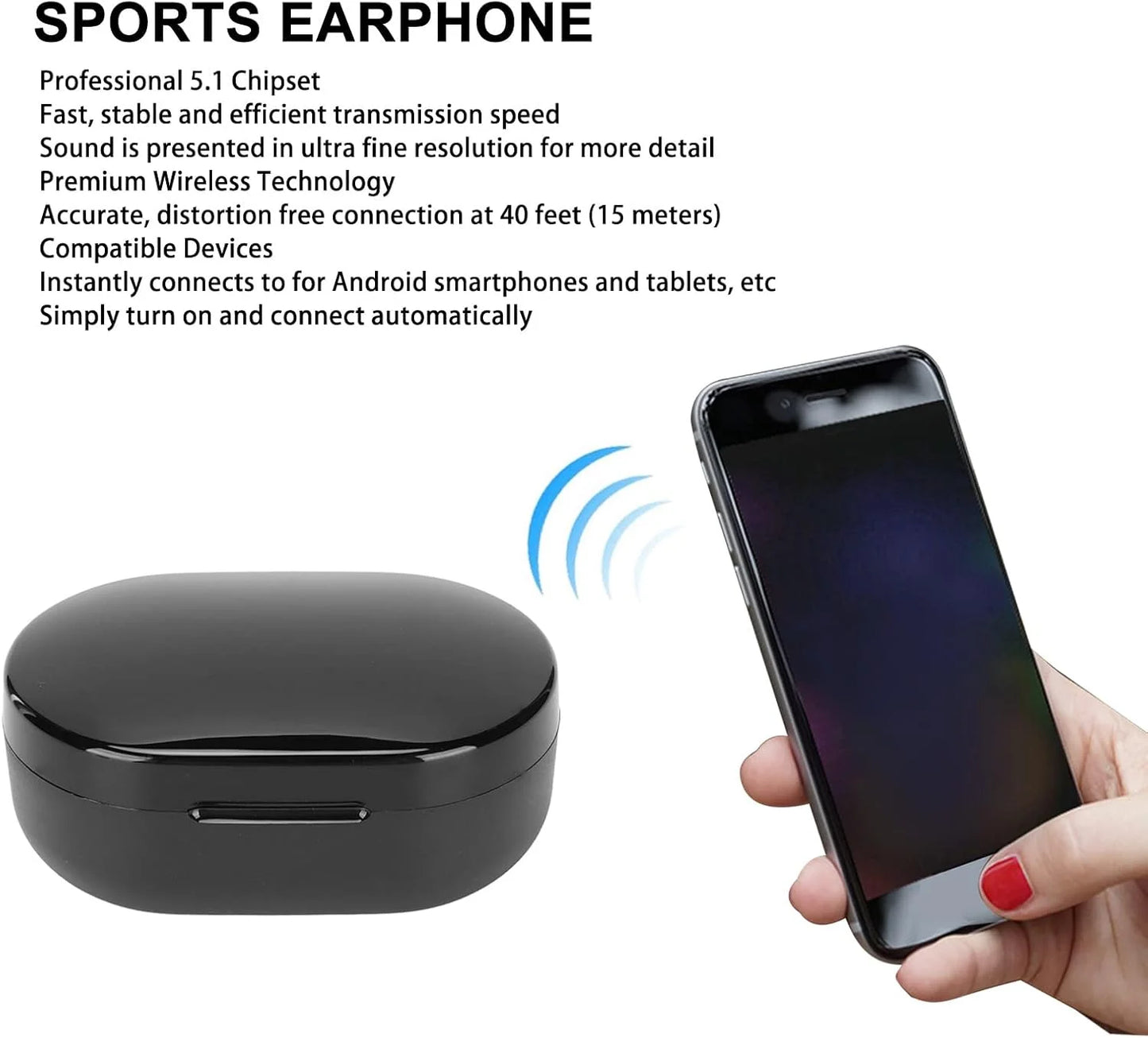 A6S Wireless Bluetooth Touch Control Earbuds