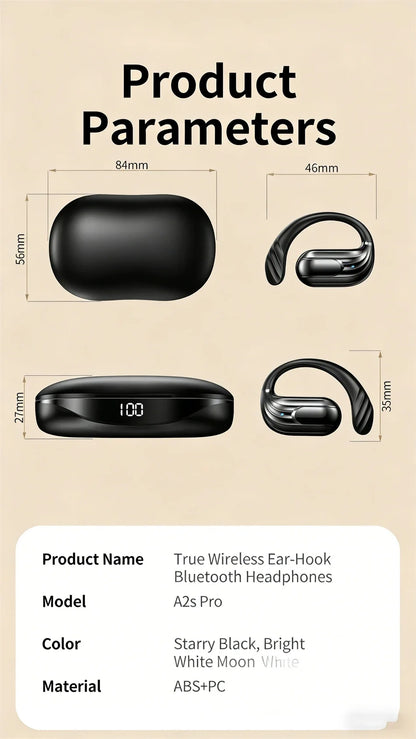 Bluetooth 5.4 Sports Wireless Earhook Headphones