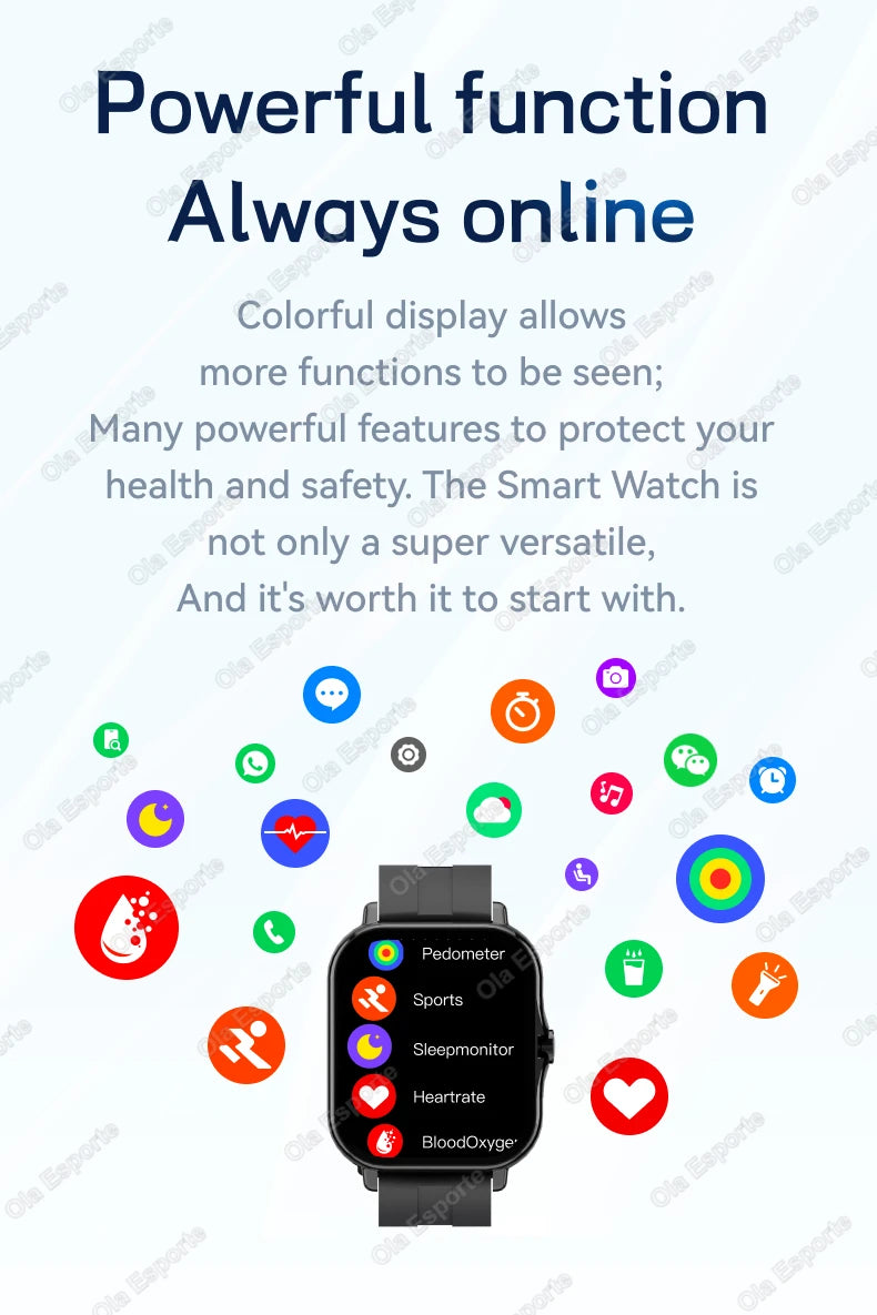 1.83" Bluetooth Calling Health Smartwatch