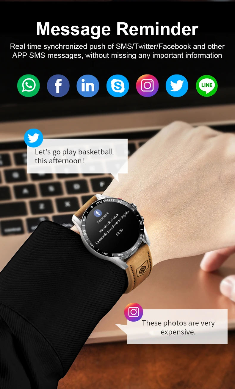 Rugged GPS AMOLED Bluetooth Smartwatch