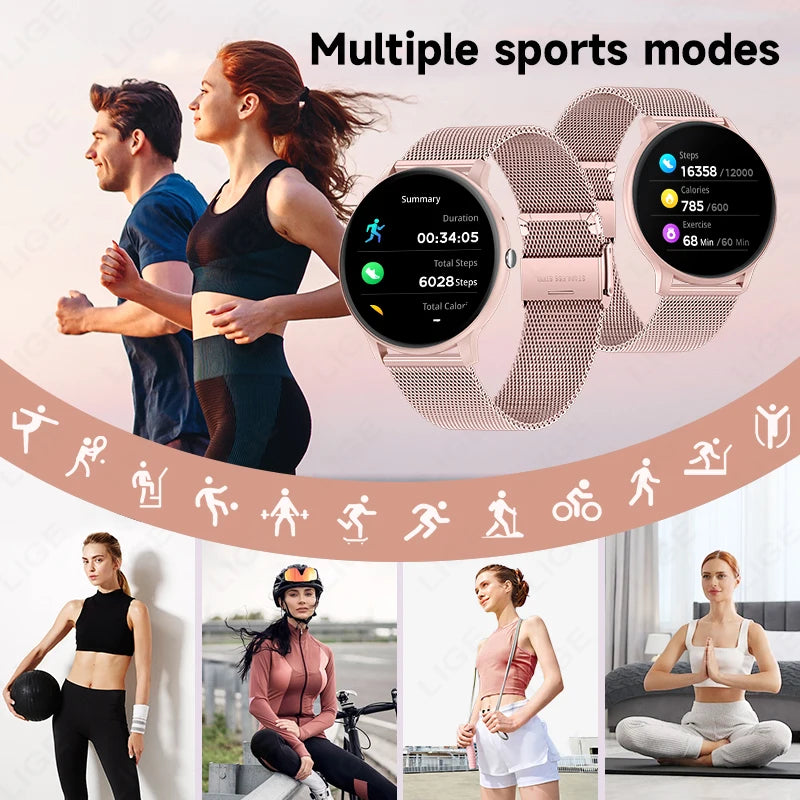 Women's Bluetooth Calling Fitness Smartwatch