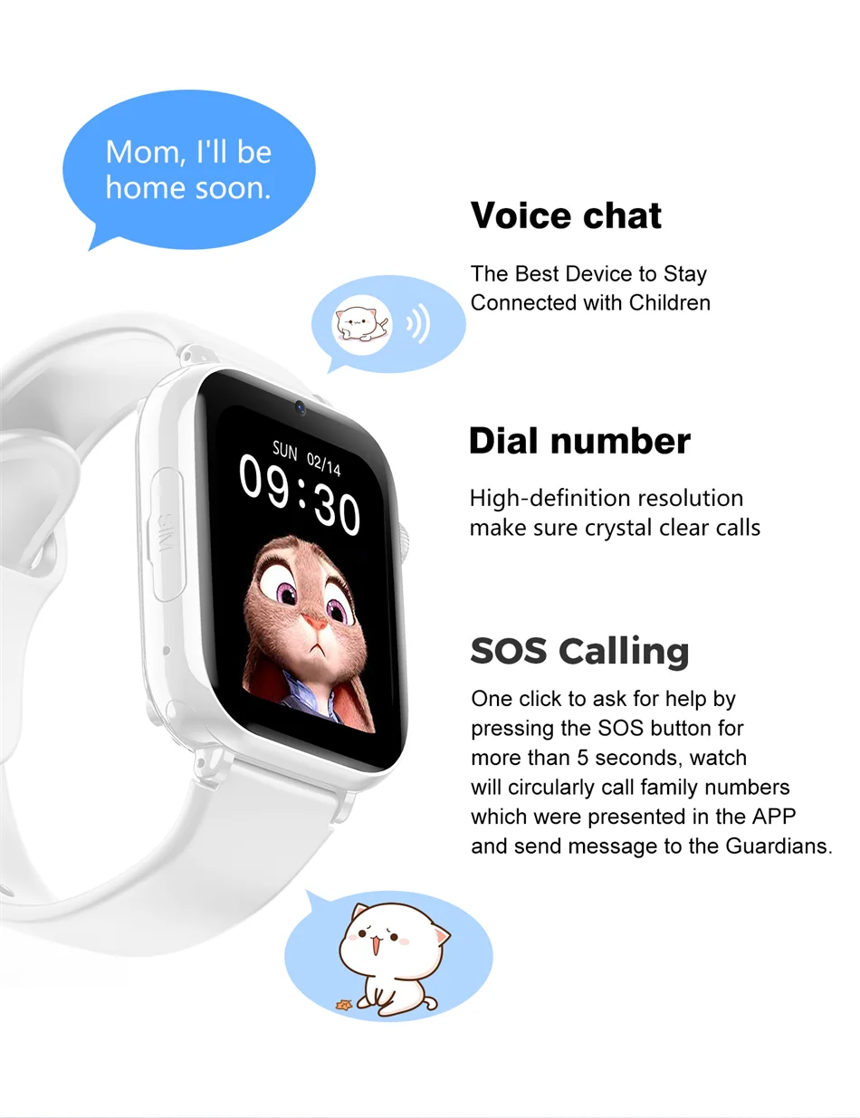 4G Kids Smartwatch with SOS & Camera
