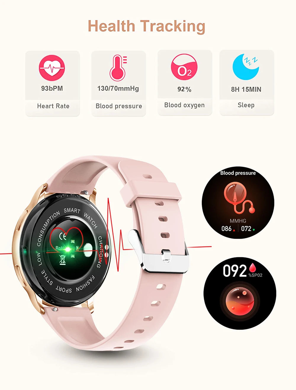 Y22 Bluetooth Calling Fitness Smartwatch