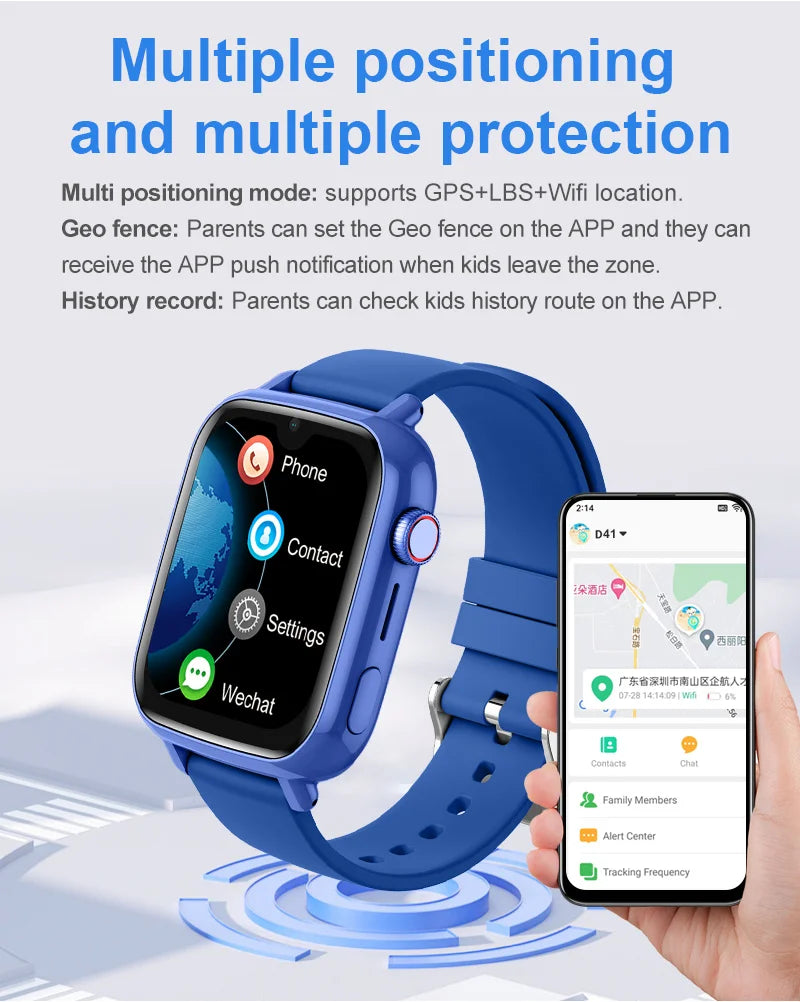 4G Kids GPS Video Calling Smartwatch