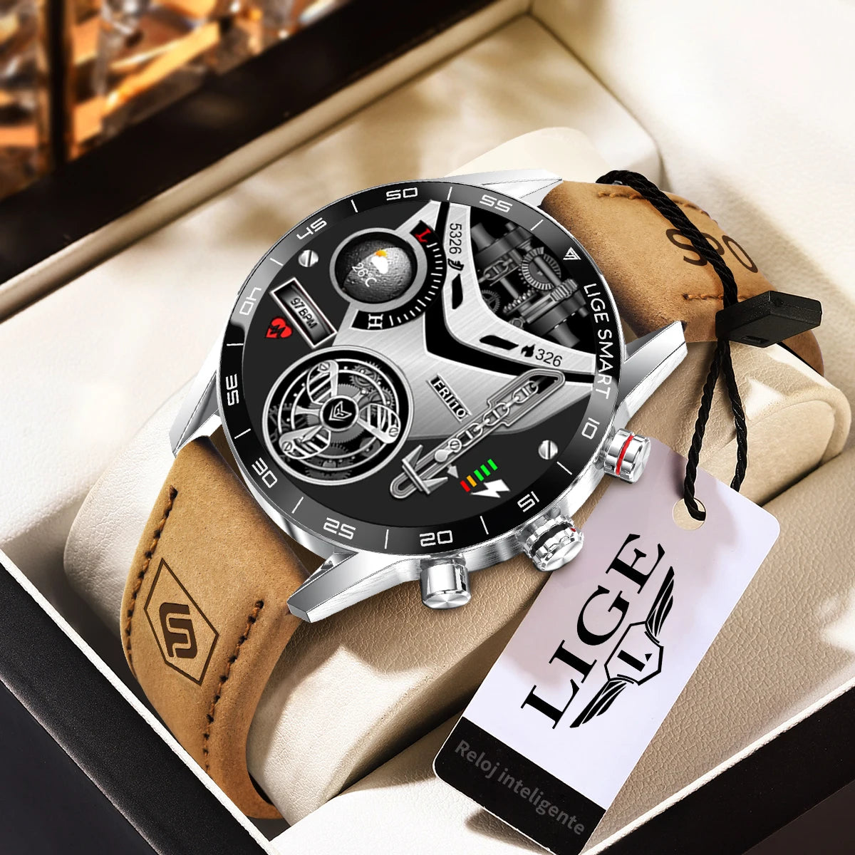 Rugged GPS AMOLED Bluetooth Smartwatch