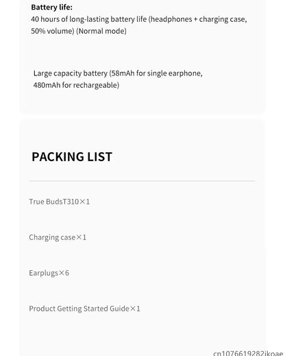 Realme Buds T310 ANC Wireless Earphones