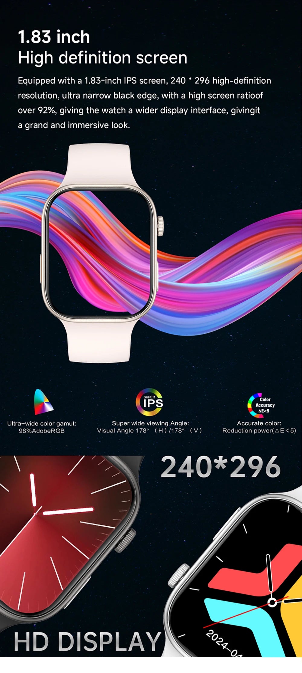 1.83" HD Bluetooth Calling Smartwatch