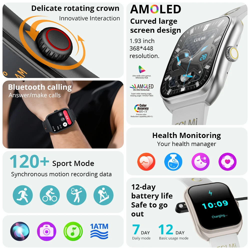 P86 AMOLED Bluetooth Calling Smartwatch