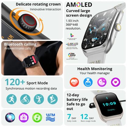P86 AMOLED Bluetooth Calling Smartwatch
