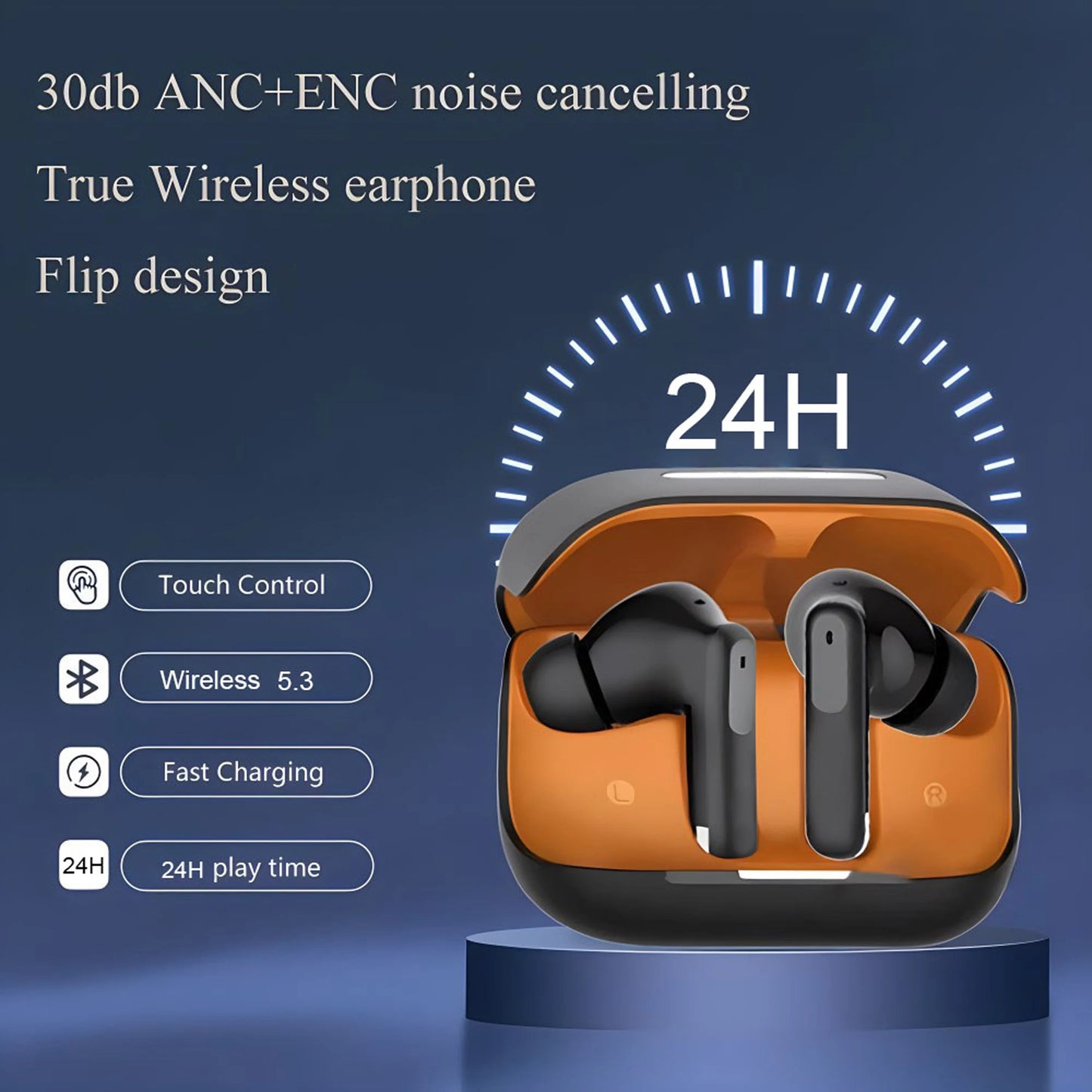 ANC ENC Bluetooth Wireless Sports Headset