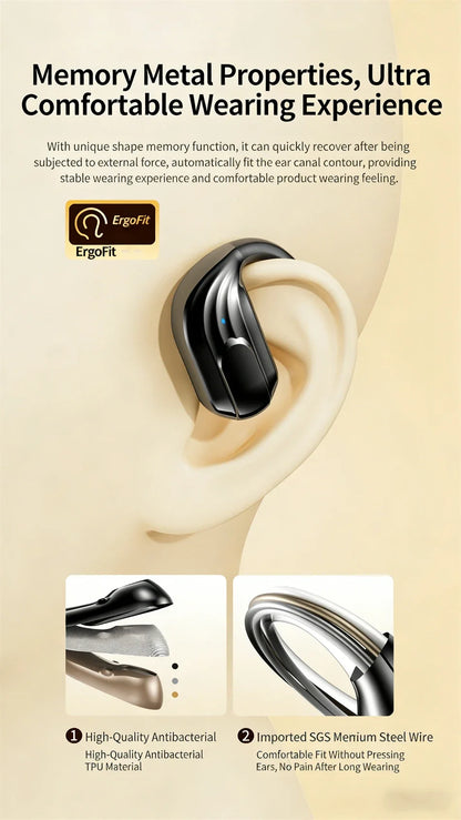 Bluetooth 5.4 Sports Wireless Earhook Headphones