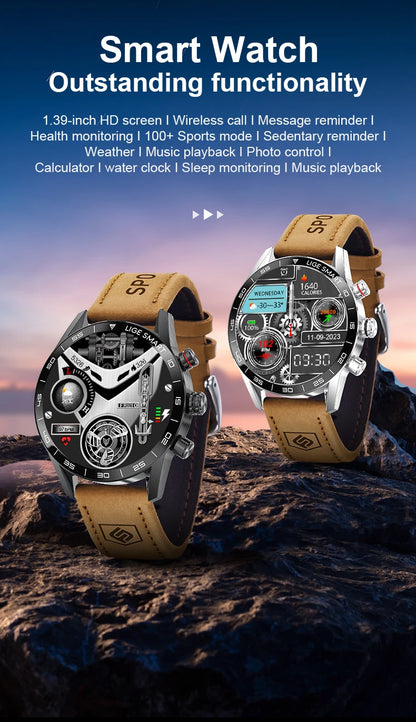 Rugged GPS AMOLED Bluetooth Smartwatch