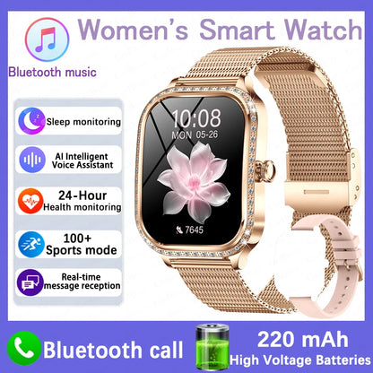 Luxury Bluetooth Calling Women's Smartwatch