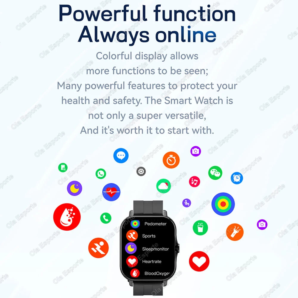 1.83" Bluetooth Calling Health Smartwatch