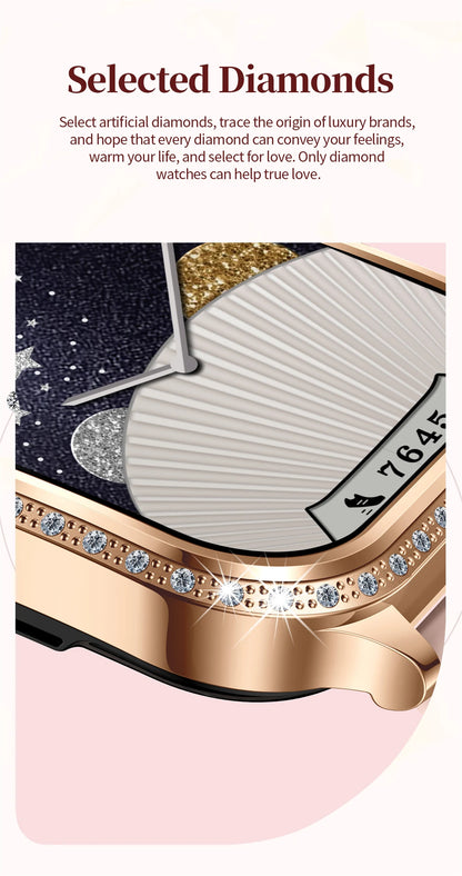 Luxury Bluetooth Calling Women's Smartwatch