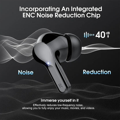 UYUXIO BT5.4 ENC Wireless LED Earbuds