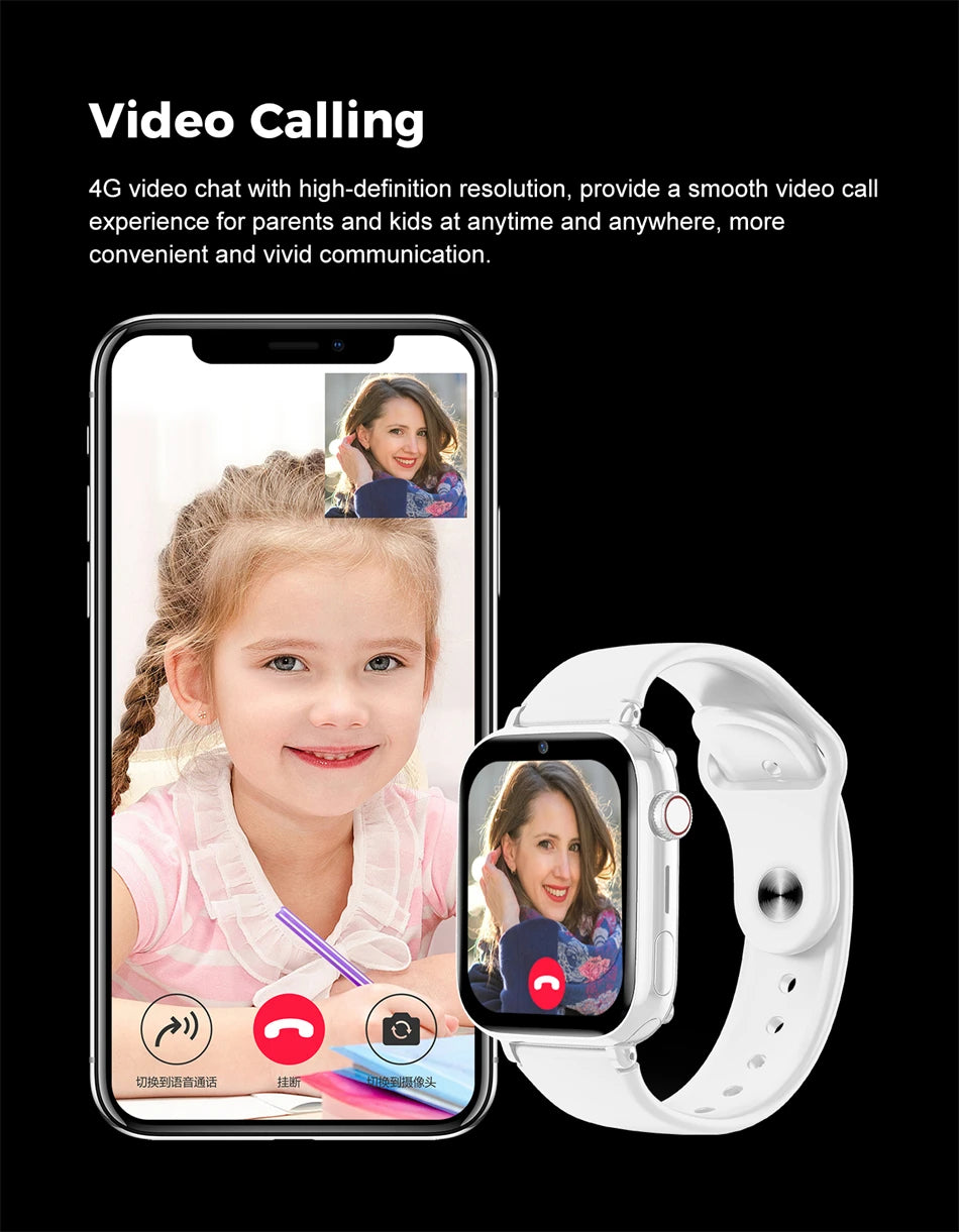 4G Kids Smartwatch with SOS & Camera