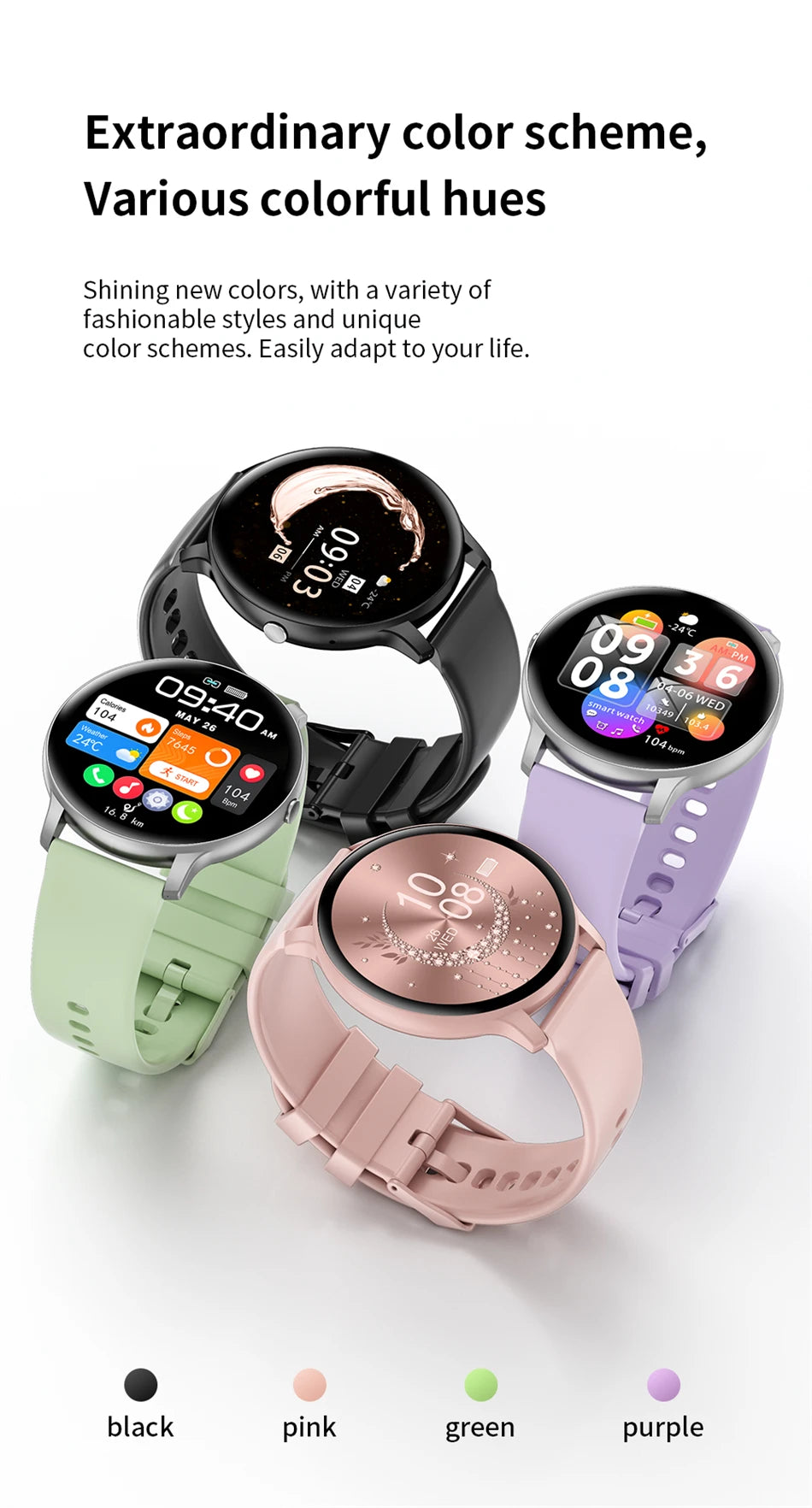 Women's Bluetooth Calling Fitness Smartwatch