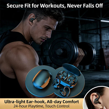 Wireless Bluetooth Sports Earhook Earphones