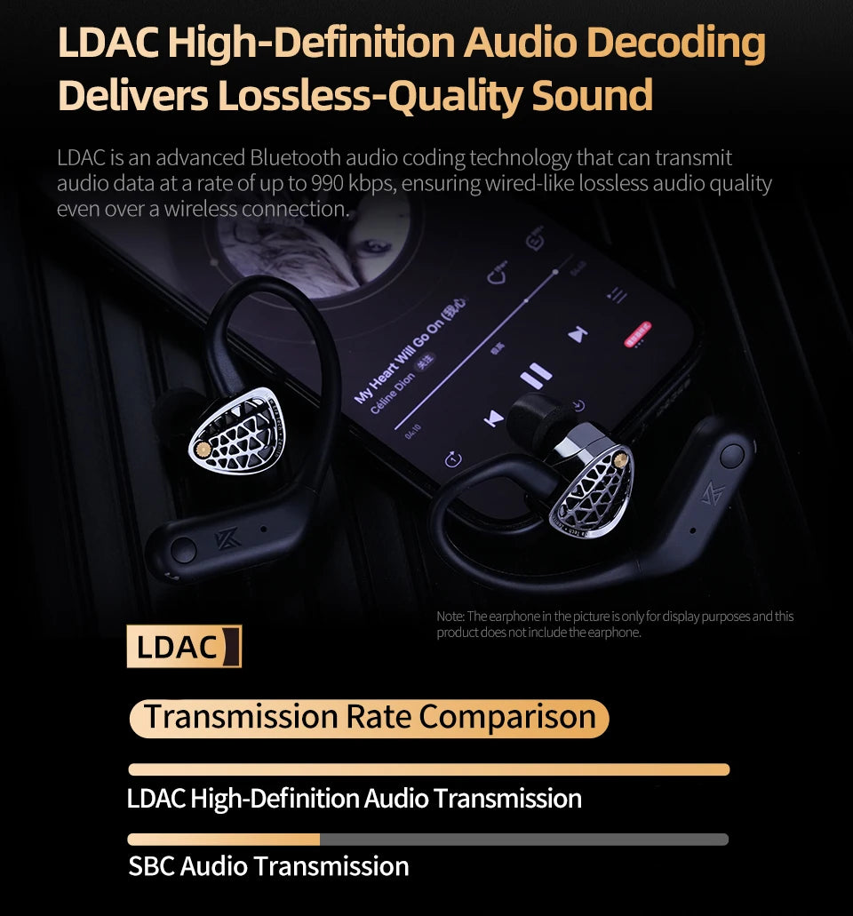 KZ AN01 Bluetooth 5.4 Ear Hook Adapter