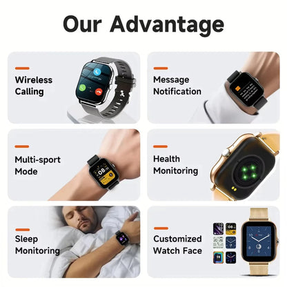 Bluetooth Calling Sports Fitness Smartwatch