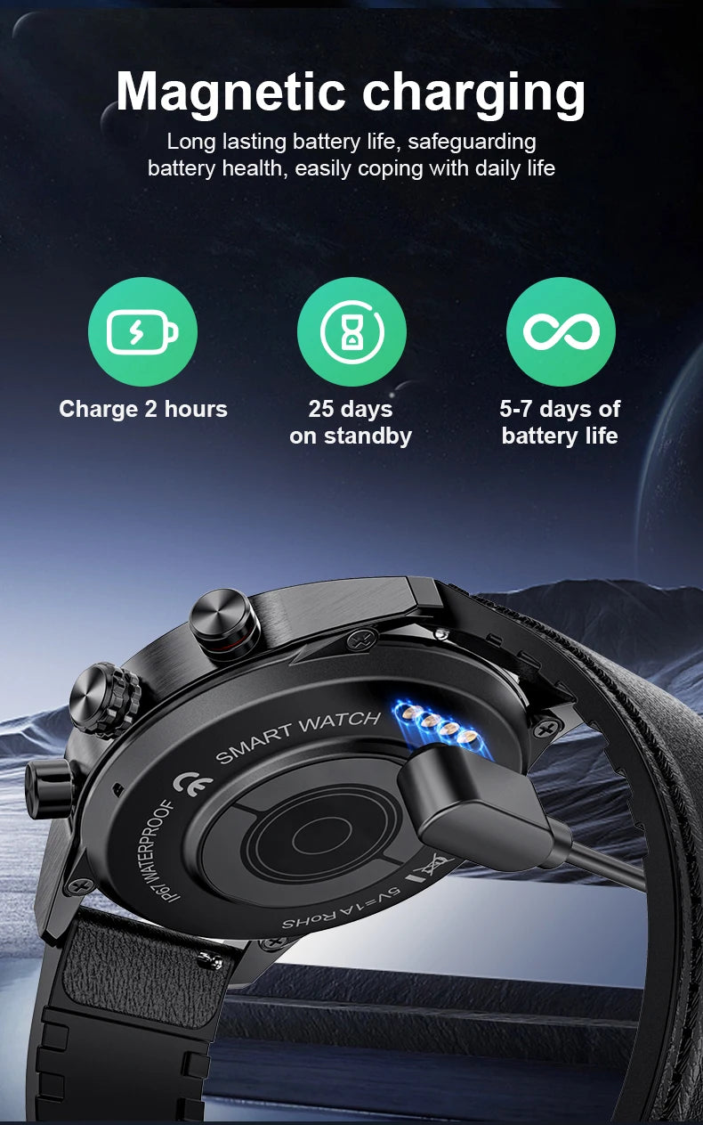 Rugged GPS AMOLED Bluetooth Smartwatch