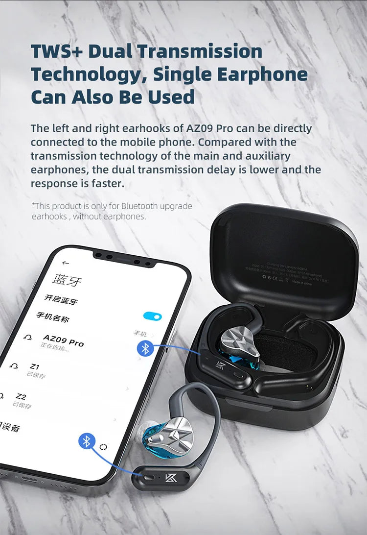 KZ AZ09 PRO Wireless Ear Hook Adapter