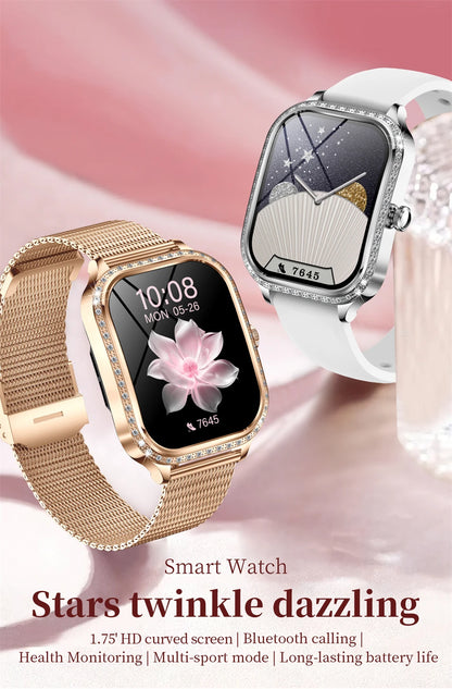 Luxury Bluetooth Calling Women's Smartwatch