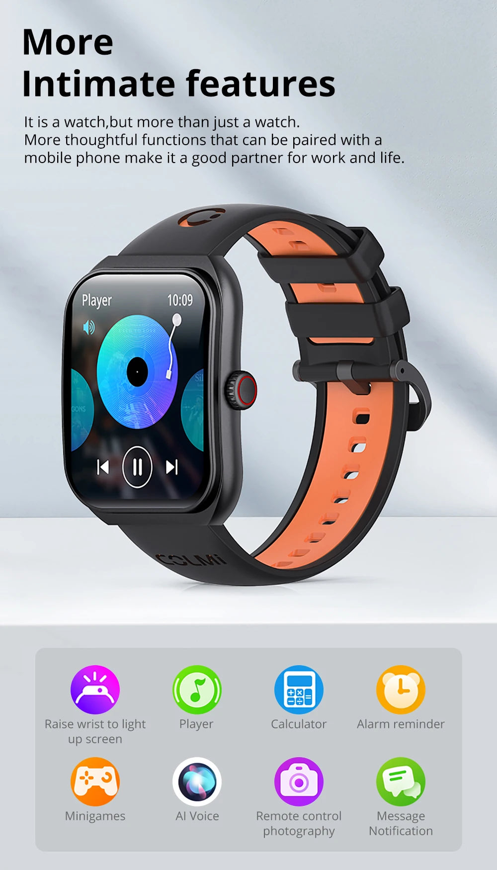 P86 AMOLED Bluetooth Calling Smartwatch