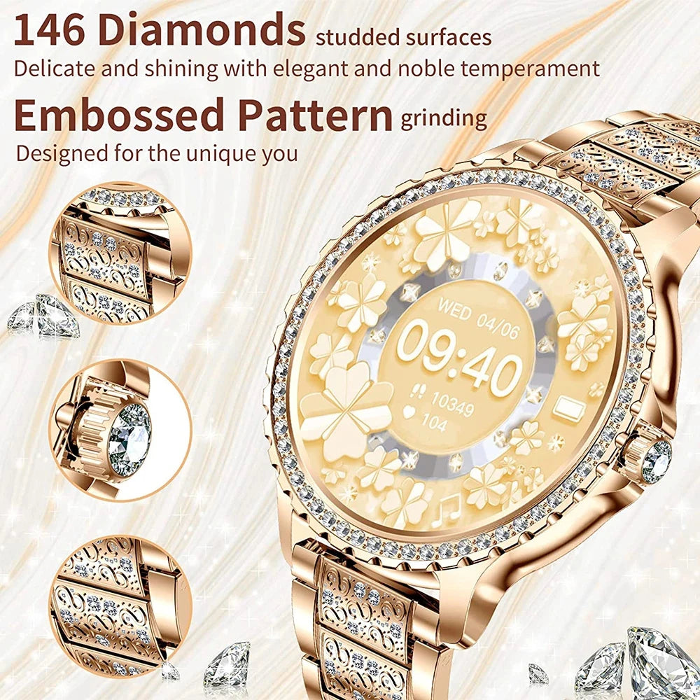 Diamond Bluetooth Calling Women's Smartwatch