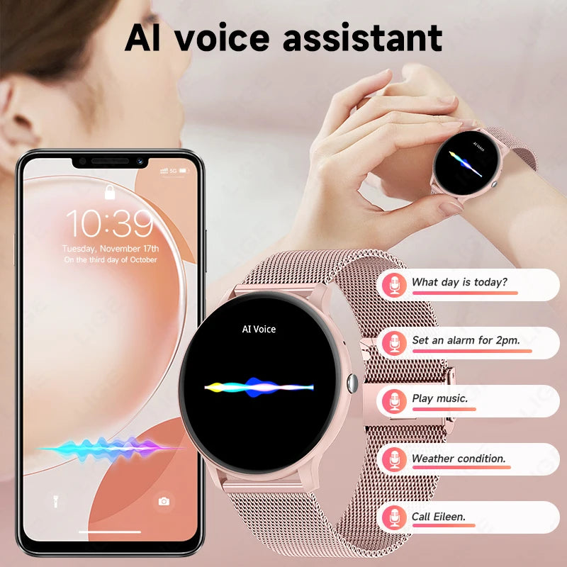 Women's Bluetooth Calling Fitness Smartwatch