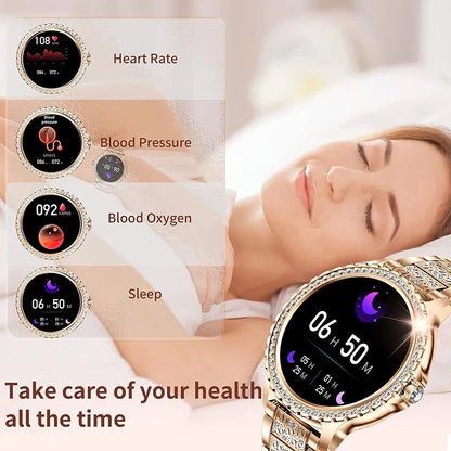 Diamond Bluetooth Calling Women's Smartwatch