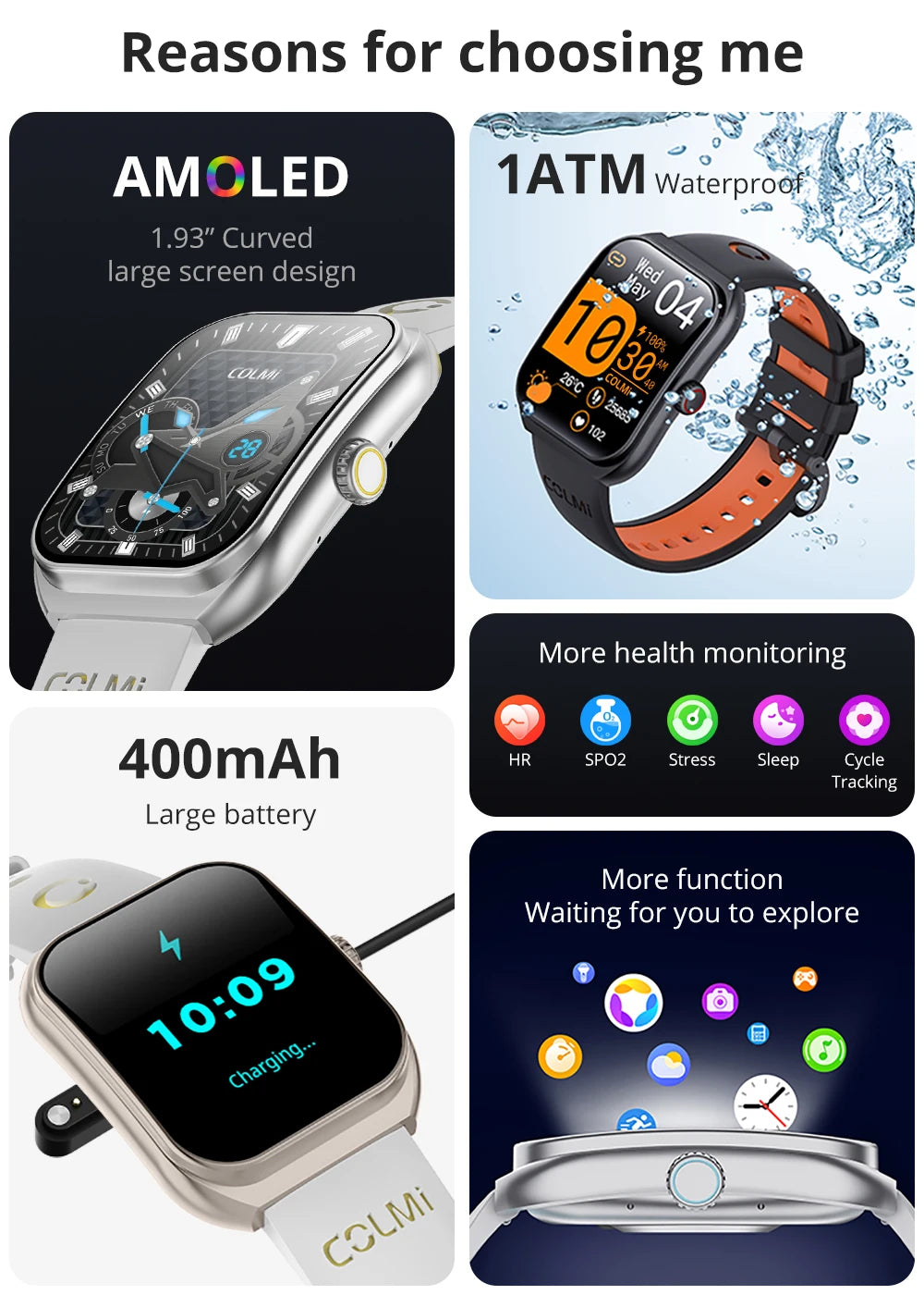 P86 AMOLED Bluetooth Calling Smartwatch