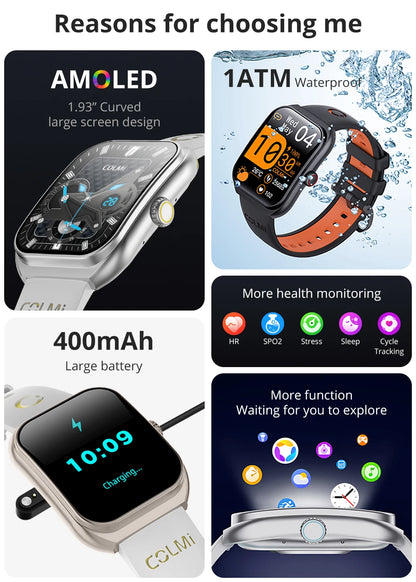 P86 AMOLED Bluetooth Calling Smartwatch