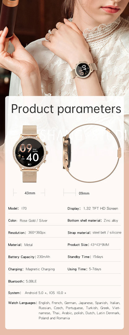 Ladies' Bluetooth Calling Smartwatch with Double Strap
