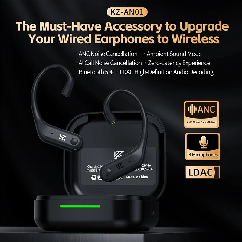 KZ AN01 Bluetooth 5.4 Ear Hook Adapter