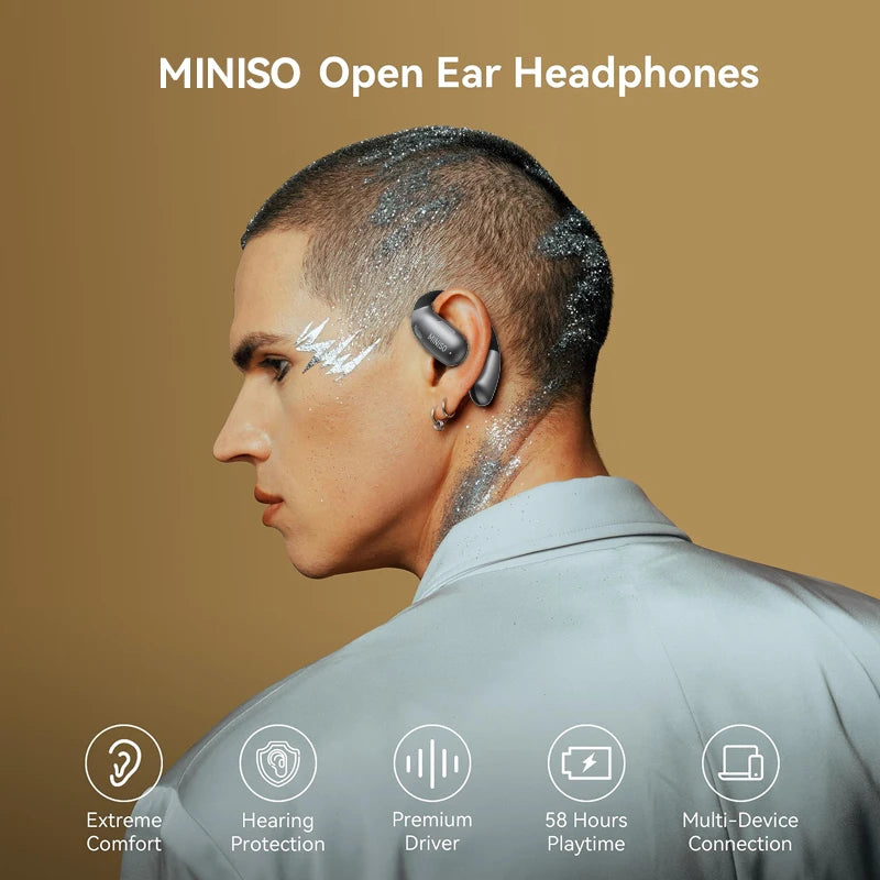 Bluetooth 5.4 Waterproof Sports Wireless Headphones