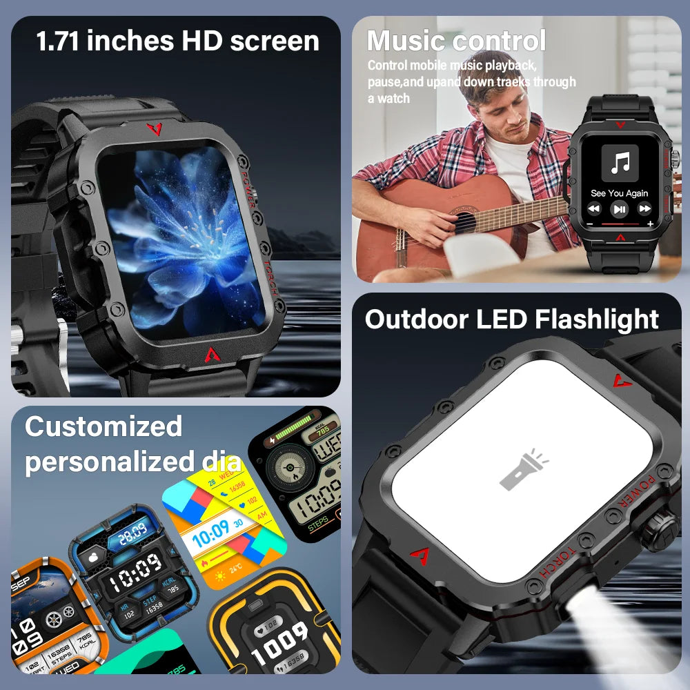 1.71" Bluetooth Calling Sports Smartwatch