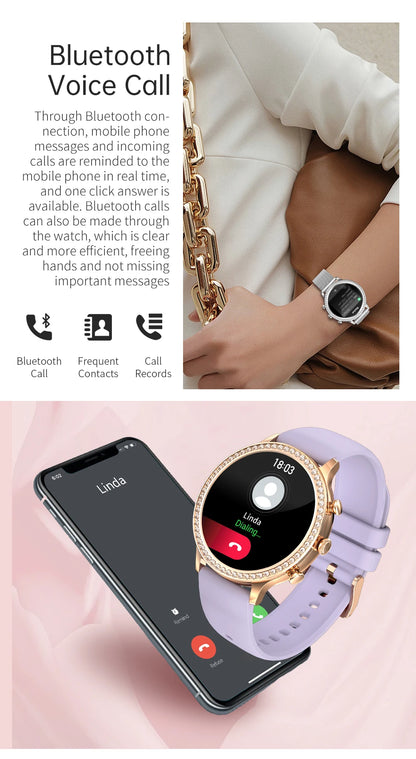 Ladies' Bluetooth Calling Smartwatch with Double Strap