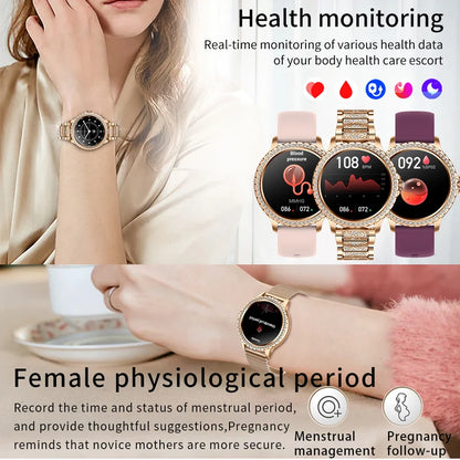 Diamond Bluetooth Calling Women's Smartwatch
